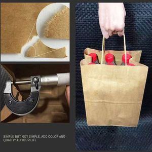 Bolsa de Papel Kraft Reciclado, Bolsas de Papel para Palomitas, Bolsas de Papel para Comida Rápida para Llevar - Product Image 4