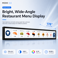 Affichage tactile LCD ultra-large 1920*158 pour commande intelligente en restaurant