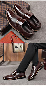 รองเท้าหนังผู้ชายสไตล์อ็อกซ์ฟอร์ดแบบกันน้ำ ทำมือ สำหรับงานแต่งงาน ธุรกิจ ลำลอง กันลื่น ใส่ได้ทุกฤดู - Product Image 6