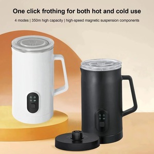 Espumador <span class=keywords><strong>de</strong></span> Leche Eléctrico <span class=keywords><strong>de</strong></span> Acero Inoxidable, Funcionamiento Silencioso, Interior Antiadherente, 11.84oz/350ml, para Café, Leche Caliente, Espumador 4 en 1 para Espuma Fría/Caliente - Product Image 6