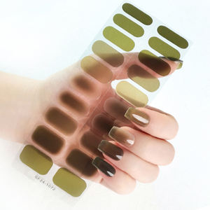 Five & Ten OEM UV Gel Cuit Nail Charms Haute Texture Nail Piece <span class=keywords><strong>Semi</strong></span> Durci Gel Nail Strip Kit Lady Black Glue Gel Sticker - Product Image 6