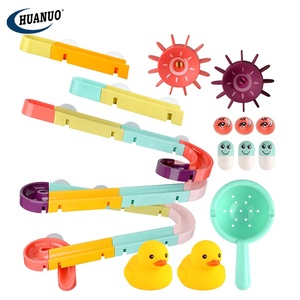 Jeu d'eau 44 pièces ensemble <span class=keywords><strong>de</strong></span> jouets <span class=keywords><strong>de</strong></span> bain, piste <span class=keywords><strong>de</strong></span> toboggan en forme <span class=keywords><strong>de</strong></span> canard pour bébé jouet <span class=keywords><strong>de</strong></span> bain jouet <span class=keywords><strong>de</strong></span> baignoire avec ventouse pour enfants et bébés - Product Image 1