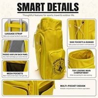 Sac à dos de skateboard boxy avec deux sangles de fixation inférieures pour planche de skateboard, personnalisable OEM ODM, sac à dos de sport pour skateboard, commande en gros