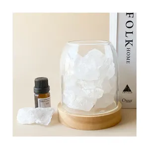 High Quality White Crystal Aromatherapy Diffuser With Lamp for Home Bedroom Decoration