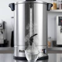 Bouilloire électrique 20L avec contrôle de la température, fonction maintien au chaud, en acier inoxydable, pour hôtel, restaurant, café