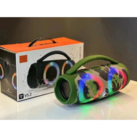 Best-seller transfrontalier BOX3-MINI-RGB pour système audio portable extérieur étanche sans fil 5.0 avec caisson de basses en plastique et lumières RGB