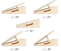 Planche inclinable professionnelle réglable et planche oblique en bois pour civière de mollet