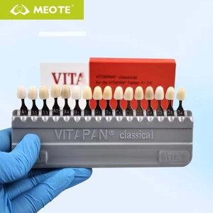 Guide de teinte dentaire électrique MET-Dental, <span class=keywords><strong>prix</strong></span> usine, 16 nuances, blanchiment des <span class=keywords><strong>dents</strong></span>, usage professionnel, plastique de haute qualité 1 - Product Image 1