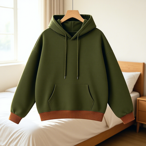 Sweat à capuche homme oversize en molleton 100 % polyester de haute qualité, motif araignée 3D en relief, manches longues, collection hiver 2026 - Product Image 1