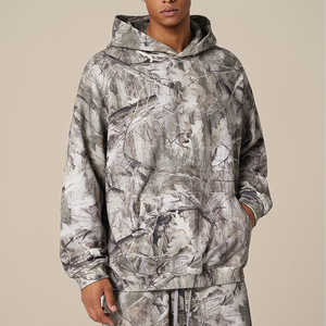 Custom Top Quality Duck Camo Hoodie 2025 Tactical Leaf Camo Hoodie Patch Embroidery Zip up <b>Jacket</b> Camo Hunting Hoodie for Men - Product Image 1