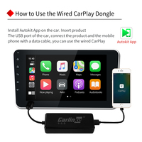 Carlinkit – Dongle CarPlay filaire, lecteur de Navigation Android, connexion USB intelligente, CarPlay avec Android Auto Mrrorlink