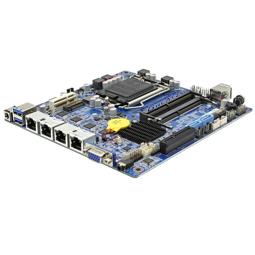 15 jahre Fabrik Hohe Qualität 12v Firewall Motherboard 4 nic LGA1151 Buchse Motherboard Firewall