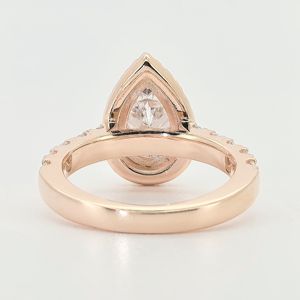 Telula 14 Karat <span class=keywords><strong>Gold</strong></span> D Farbe VVS Aus gezeichneter 1CT 2CT Lab Grown Diamond Verlobung sring IGI-zertifizierter synthetischer Damen <span class=keywords><strong>ring</strong></span> - Product Image 3