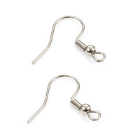 Crochets de boucle d'oreille en acier inoxydable plaqué or 18 carats sous vide pvd étanches pour la fabrication de bijoux bricolage