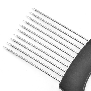 Utensilios de Cocina Inteligentes, Cortador de Cebolla de Acero Inoxidable con Mango Antideslizante y Soporte para Horquilla - Product Image 4