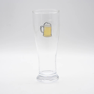 Ensemble de verres à bière soufflés à la main avec logo personnalisé OEM, verres à vin transparents, design de tasses à bière de football mondial, verres à pilsner transparents - Product Image 1