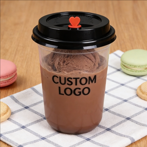 Gobelets en plastique pour desserts, crème glacée, 360 ml, 125 ml, 18 oz, contenants jetables pour servir des desserts - Product Image 3