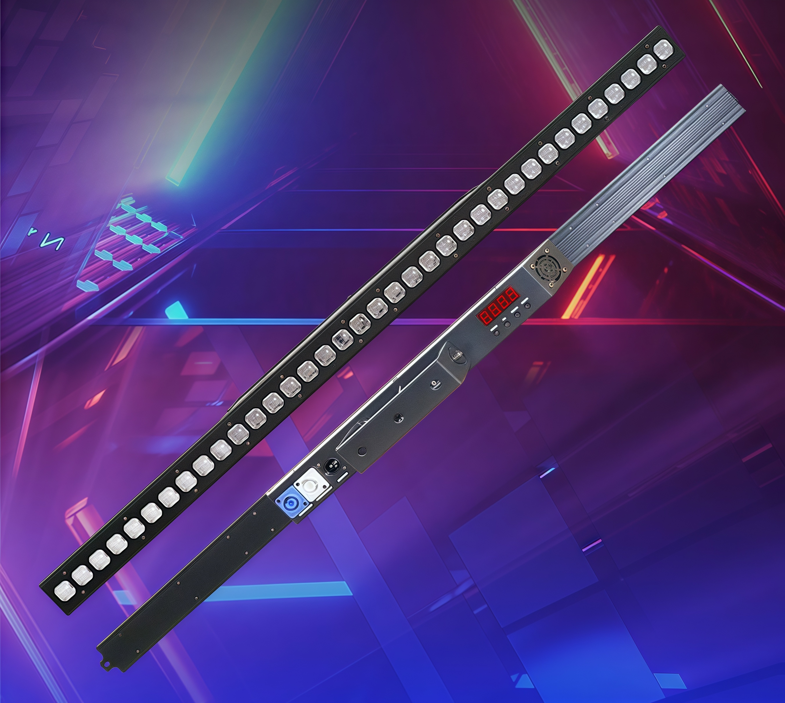 Professional RGBW LED Beam Bar Light E27 150W CRI95 Sound-Activated Dimmable DJ Disco Stage Lighting DMX512 Aluminum Alloy IP20