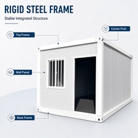 Maison préfabriquée en panneaux sandwich en acier, design en kit, petite maison modulaire avec installation rapide