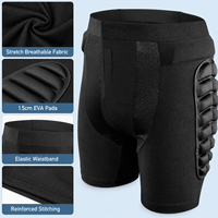 Shorts de protection rembourrés en EVA pour le ski, en stock, 92% polyester 8% élasthanne, protection des hanches pour snowboard, anti-impact et absorbant les chocs