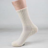 Chaussettes de sport unisexes personnalisées avec logo OEM, vente en gros, chaussettes de course épaisses en tissu éponge, antidérapantes, absorbant les chocs, pour activités de plein air