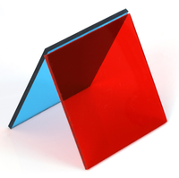 Feuilles d'acrylique transparentes colorées vierges OLEG 4mm 6mm pour découpe laser, artisanat DIY, PMMA coloré stable aux UV, finition brillante