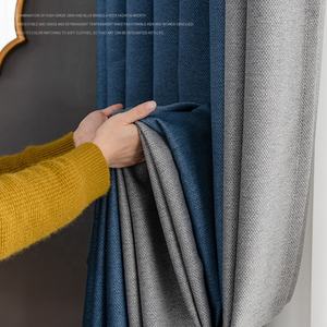 Giá Cả Cạnh Tranh Rèm USA Hot Bán Hình thoi Jacquard Châu Âu Nặng Màn Rèm Vải Cho Cửa Sổ Phòng Khách Bán Buôn - Product Image 2