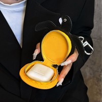 Étui de protection pour écouteurs en forme de tortue, adapté aux écouteurs Pro, avec sangle à boucle métallique et cordon de suspension