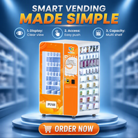 Distributeur automatique commercial de grande taille sans personnel, réseau 4G, AC220V 50HZ, origine Chine, orienté export, pour noix de bétel et boissons