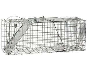 Armadillos Groundhogs Muskrats Nutria Zarigüeyas Mapaches Skunk Animal Trampa Valla de metal Jaula - Product Image 3