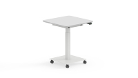 Table de discussion ronde électrique à hauteur réglable à moteur unique, table de réunion mobile, table de travail de bureau pour le personnel
