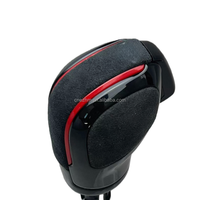 Poignée de levier de vitesse automatique de haute qualité DSG Black Warrior en daim avec finition bleue pour Volkswagen avec plateformes PQ et MQB
