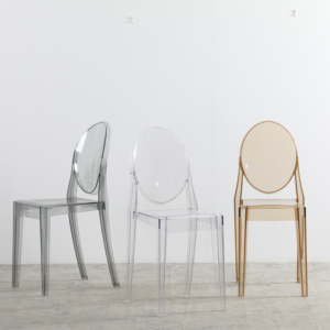 卸売ビクトリア朝の宴会クリスタルプラスチックレンタルクリアアクリルイベント透明グレーゴーストチェア - Product Image 5