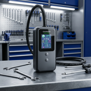 Chargeur EV portable AC 7KW OEM GBT Type2, courant réglable, charge rapide, station de charge EV pour BYD ZEEKER 001 VW - Product Image 2