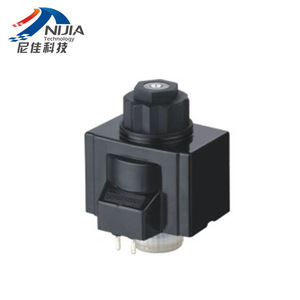 Vanne solénoïde hydraulique NJT-502 24V DC 1/4 pouce, vanne de commande directionnelle à deux voies pour usage industriel - Product Image 2