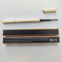 Nouveau crayon à sourcils doré de luxe avec logo crayon à sourcils fin personnalisé de marque privée imperméable à l'eau Chine vente en gros
