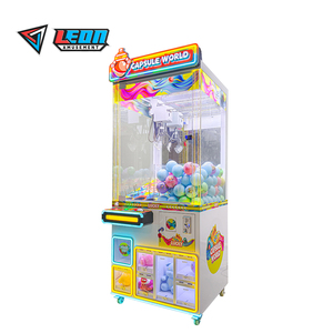 Leon Brand Durable Arcade Claw <strong>Machine</strong> for Children Coin Operated Plastic Construction 1 Year English Universal Plug Game - Product Image 3