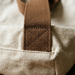 Wholesale 100% Cotton <b>Canvas</b> <b>Tote</b> Bag Black Beige Handle Custom Print with Logo for Supermarket Use or Gift - Product Image 2