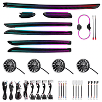 Éclairage Ambiant Dynamique 64 Couleurs pour Audi A3 S3 8V 2013-2020, Accessoires de Mise à Niveau de l'Éclairage Intérieur de Voiture, Lumière de Ventilation