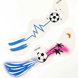 Cinq et dix GMPC/Sedex/ISO/EUDR usine <span class=keywords><strong>FIFA</strong></span> Football tache de rousseur tatouages autocollant Football motif corps autocollant temporaire tatouage personnalisé - Product Image 6