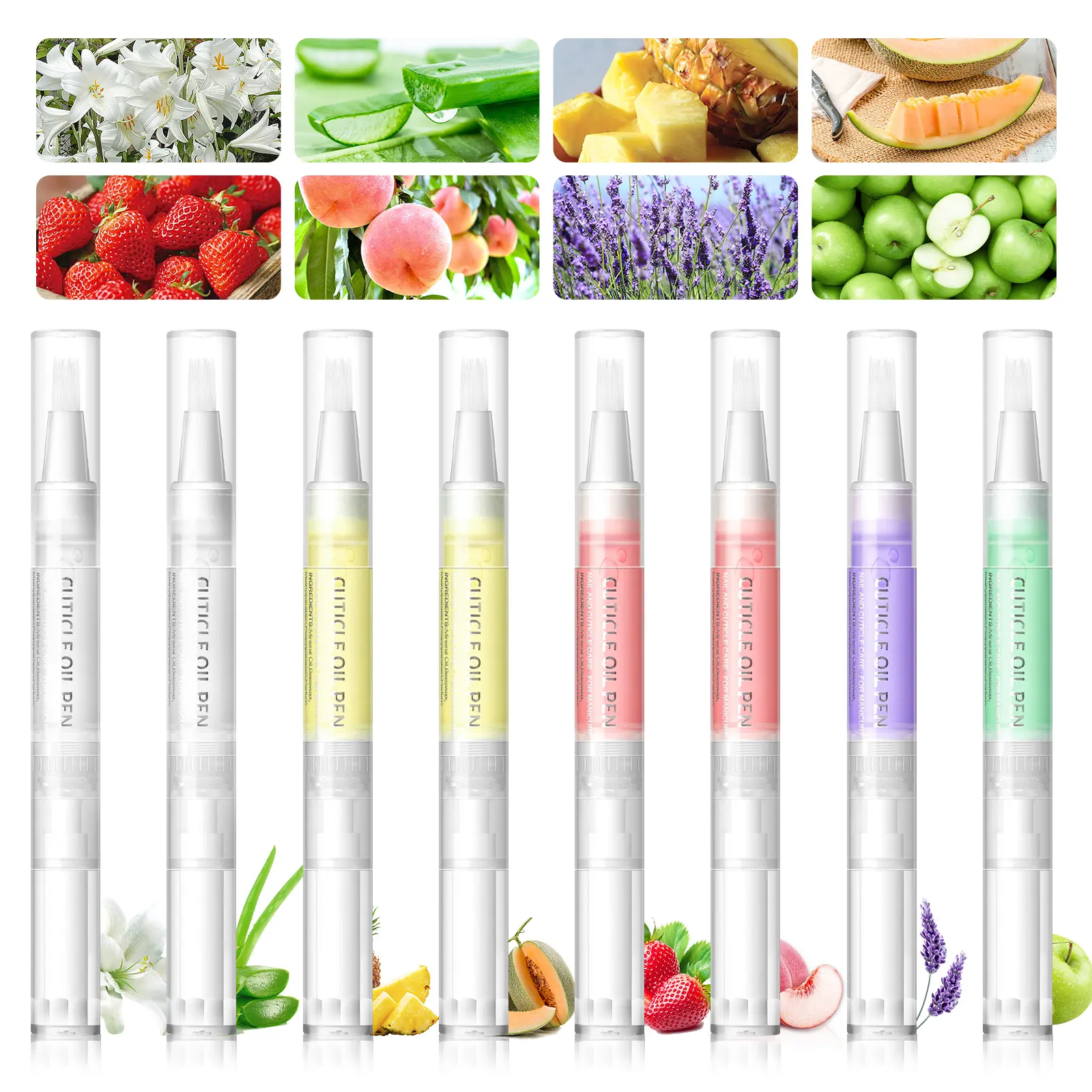 Different Flavors Nail Care Oil Nail Art Treatment Nail Pen Nutritional Cuticle Revitalizer Oil Beauty Personal Care