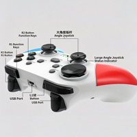 Manette de jeu sans fil G9 2.4G, manette de jeu avec double vibration Turbo pour Switch, PC, Android, iOS, Smart TV, Steam