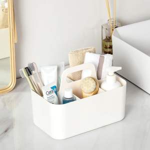 Organizador <span class=keywords><strong>Caddy</strong></span> multiusos apilable <span class=keywords><strong>Caddy</strong></span> de plástico con asa Escritorio Maquillaje Dormitorio Aula Organizadores de arte - Product Image 6