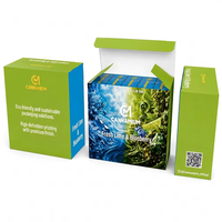 Boîtes rigides jetables personnalisées OEM en gros pour cartouches de stylos, emballage de croustilles gaufrées, tailles 1ml-2g, couleurs et logos personnalisés