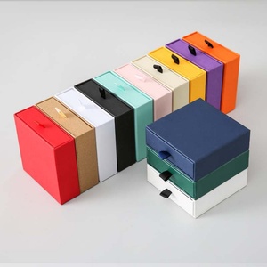 Wholesale Paper Drawer Jewelry <b>Boxes</b> for Bracelet Necklace Ring <b>Earrings</b> Packaging for Gifting - Product Image 3