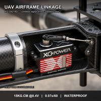 Servo Quadcopter XQ-POWER XQ-S8218D 15KG Metal Gear Mini Tahan Air Coreless 8.4V 0.07s Casing Aluminium untuk Gimbal