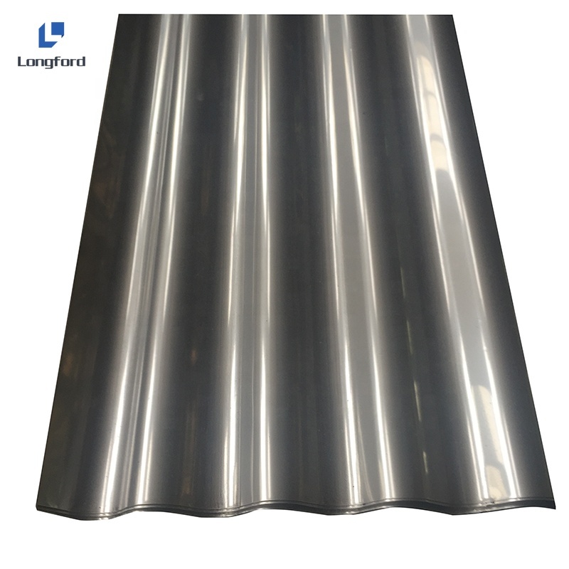 316Ti 409 Wave Press Roofing Sheet 201 304 316 Stainless Steel 0.5mm Bent Tiles High Corrosion Resistance Traditional Customized