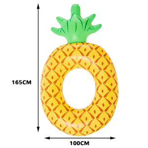 Anillo de flotador de piscina, anillo de natación de piña inflable de tamaño adulto con respaldo, flotador de pino para adultos, anillo de natación de piña grande - Product Image 5