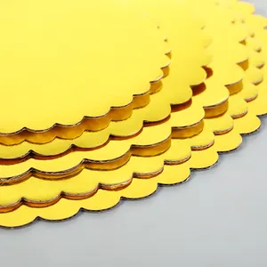 Vàng Vòng bánh Hội Đồng Quản trị 6 8 10 12 inch giấy undercake bánh giấy các tông bánh cơ sở
