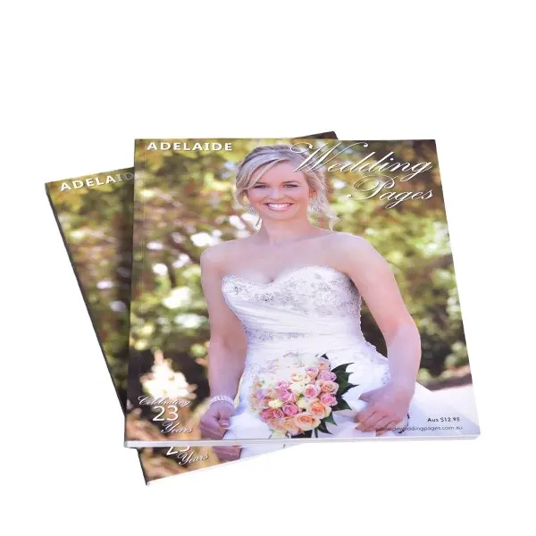 Оптовая продажа, дешевый Полноцветный журнал для невесты, Свадебный журнал, поставщик новых свадебных фотографий